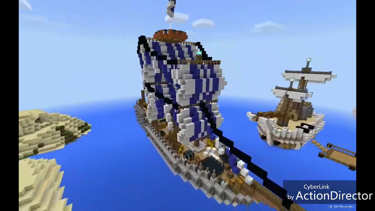 Minecraft Pe Timelapse Ship Part 2 我的世界手机版船建筑 下 Youtube