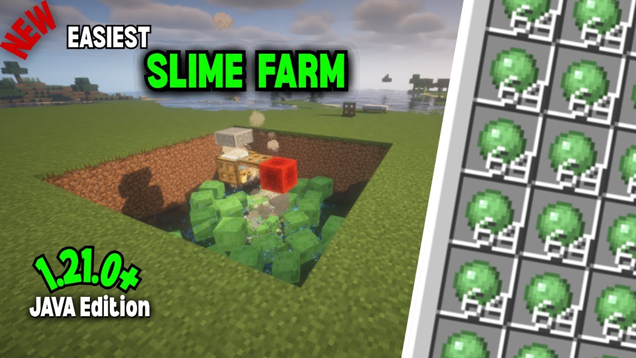 AUTOMATIC SLIME FARM! (Java Edition 1.21+) – 1000+ SLIMEBALLS/HR! 🐍