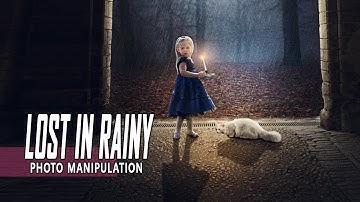 Lost In Rainy - Photoshop Manipulation Tutorial Effect