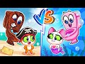 🏴‍☠️ Pirate VS Mermaid 🧜‍♀️ Underwater Potty Challenge 🚽|| Purr-Purr Tails 🐾