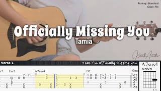 PDF Sample Officially Missing You - Tamia guitar tab & chords by Kenneth Acoustic.