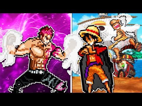 KATAKURI USING HIS HAKI AGAINST ALL VERSIONS OF LUFFY IN MUGEN!!