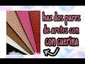 HAZ DOS PARES DE ARETES CON CUERINA