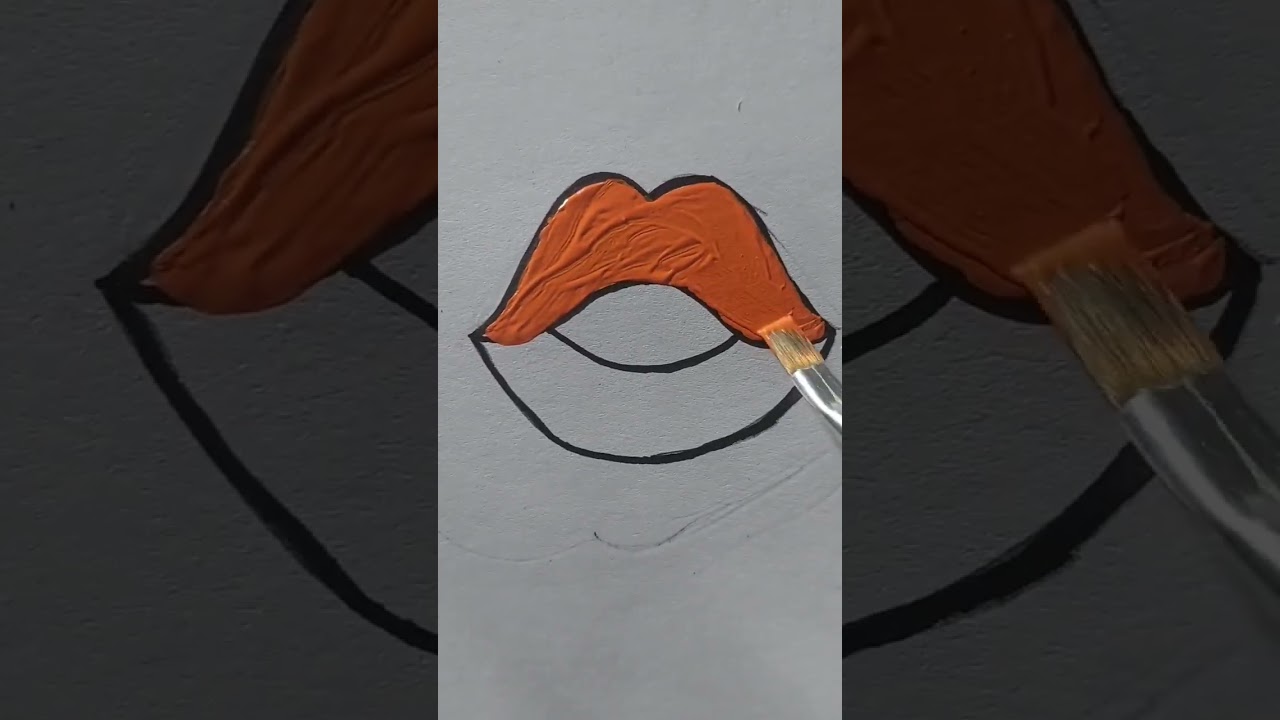 How to draw lips 💋 |India 🧡🤍💚flag drawing