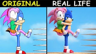 SONIC Save AMY ROSE!!! PLEASE! | The Sonic Tapes Animation | Original vs Plush Toys