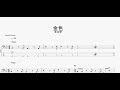 金色 【羊文学】 ベースtab譜