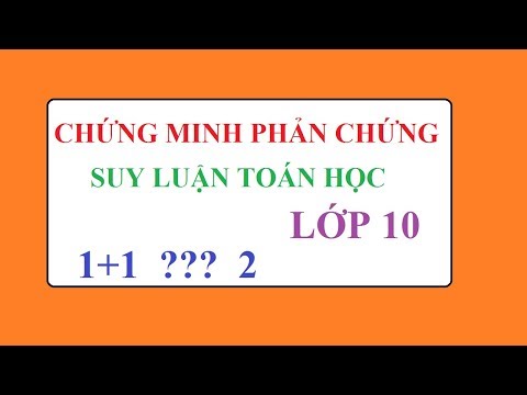 CHỨNG MINH ĐỊNH LÍ - MỆNH ĐỀ BẰNG PHƯƠNG PHÁP PHẢN CHỨNG. SUY LUẬN TOÁN HỌC LỚP 10. TRẮC NGHIỆM TOÁN
