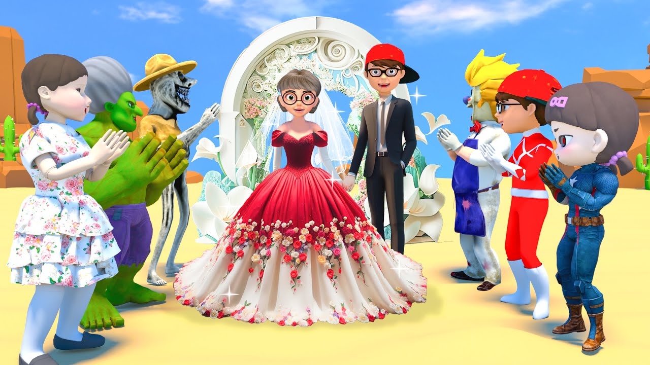 Scary Teacher 3D vs Squid Game 2 Makeup Squid Baby Lips by Glitter Lipstick 5 Times Challenge