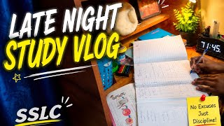 എൻ്റെ SSLC Late Night Study Vlog | Tired but Still Studying 😴 | Malayalam|saffronmusings