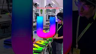 Resin letters with high transparency &amp; fine texture.#LEDsign #customledsigns #TunnelEffectSign