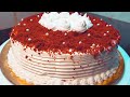 Red velvet cake without oven  bakery style red velvet cake and cream cheese filling