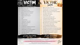 Victim Says vs. Victor Says