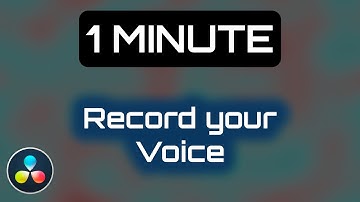 Record your Voice in DaVinci Resolve 17.1.1 // Patch Microphone to Audio Input