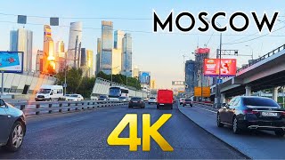 ⁴ᴷ Walking tour by car 🚗 to the business center 🏙️"Moscow city" |Russia 🇷🇺