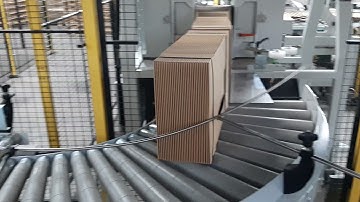 C-TECH robotautomation folder gluer 4 corner heavy solid board FPP : Feeding Packing Palletizing