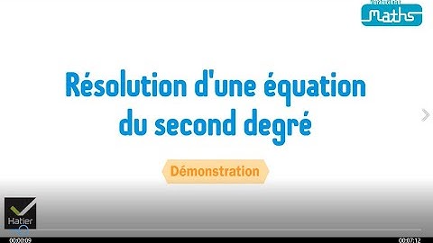 Maths 1re : Résolution d