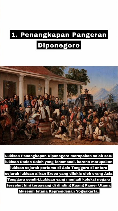 4 KARYA TERPOPULER RADEN SALEH #shorts #faktamenarik