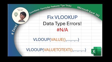 How to Fix VLOOKUP Errors with VALUE and VALUETOTEXT Functions in Excel
