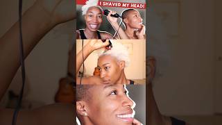 shaving my head #bigchop #buzzcut #baldheaded
