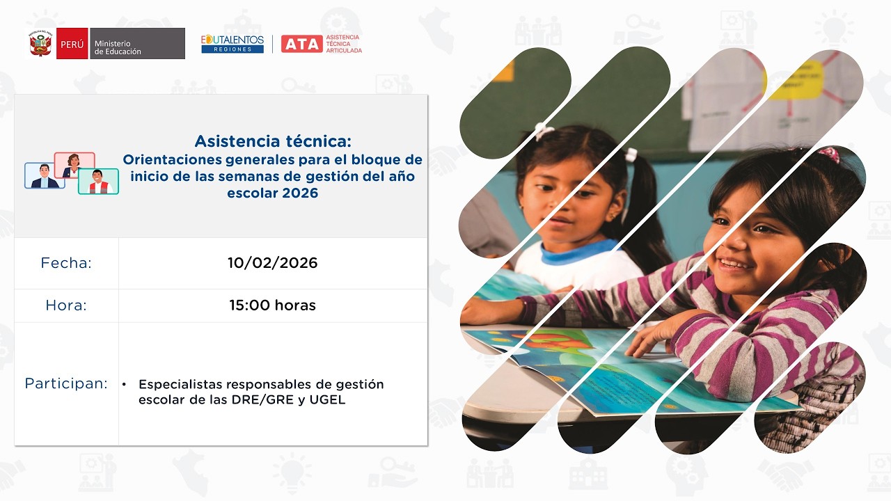 Orientaciones generales para el bloque de inicio de las semanas de gestión del año escolar 2026