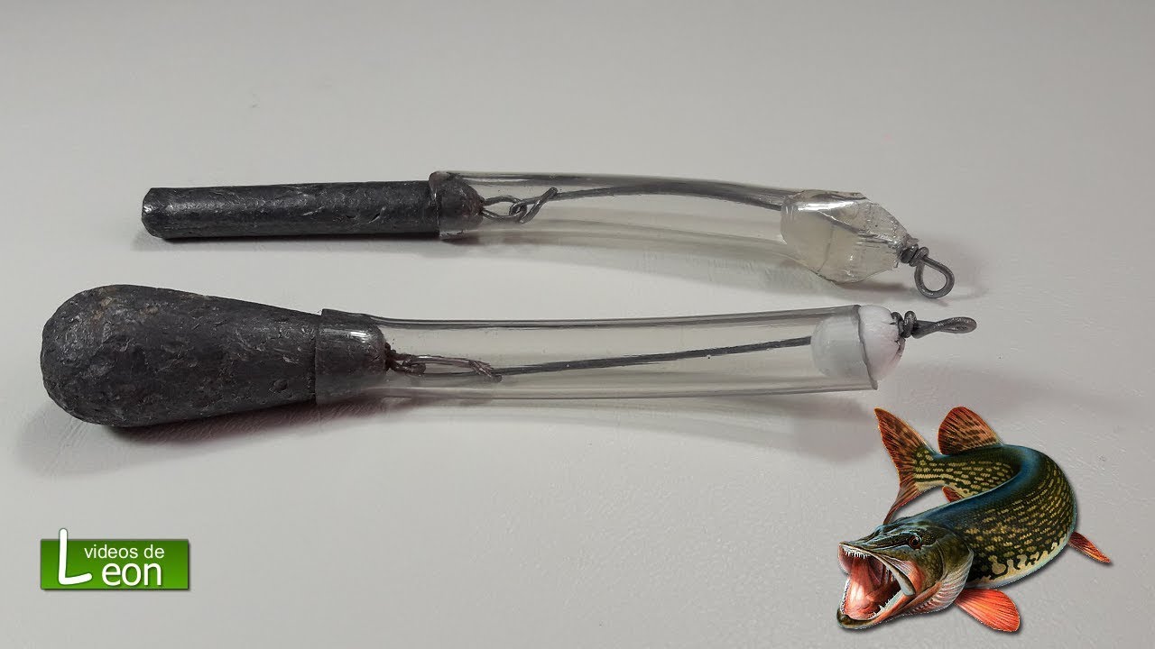 Plomo temolino casero 🐟 Una plomada anti enganche. Videos de Leon