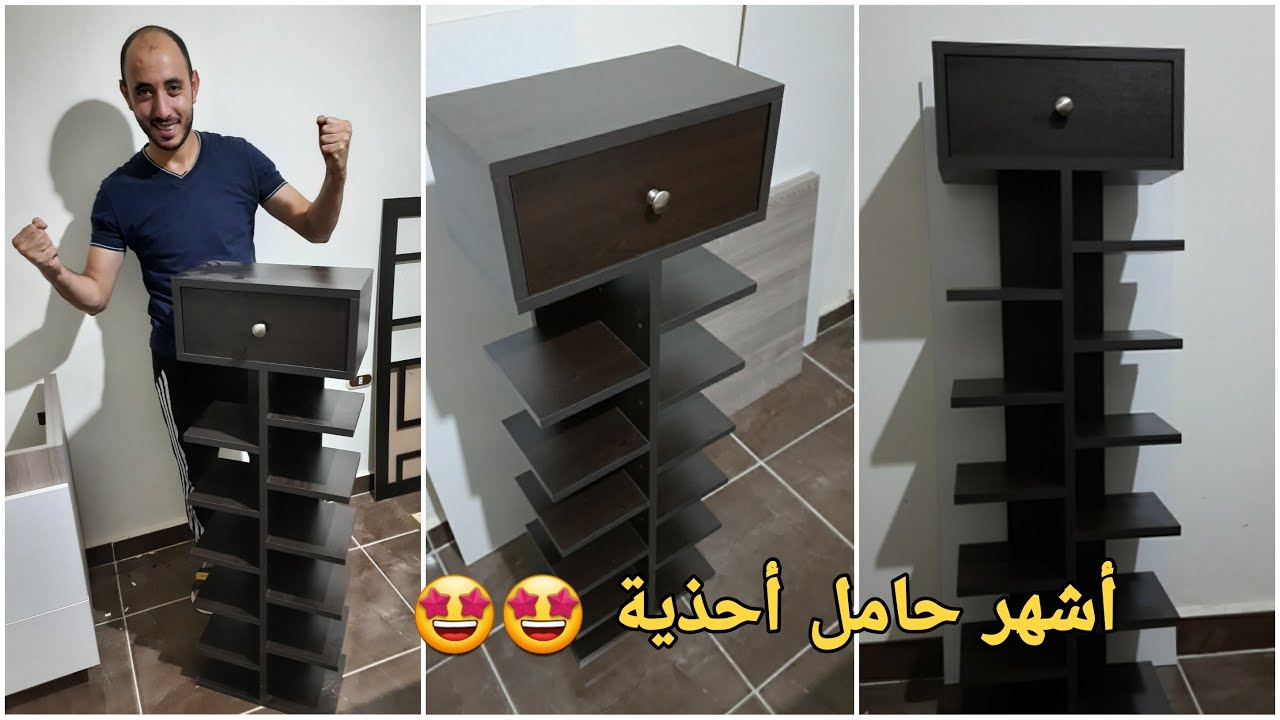 طريقة سهلة لصنع خزانة (جزامة ) أحذية مودرن من الخشب 🤔 #DIY #Woodworking #Decoration #تعليم_نجارة