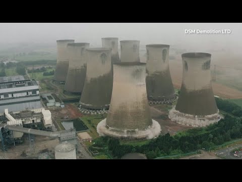 Eggborough Power Station Blowdown (Part 5 - Chimney \u0026 Boiler House 24/07/22) - Sky Revolutions