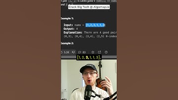 Easy FAANG Interview Question - Number of Good Pairs - Leetcode 1512