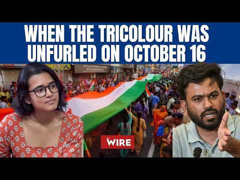 When the flag was unfurled on Oct 16th | Central Park | Tiranga Yatra