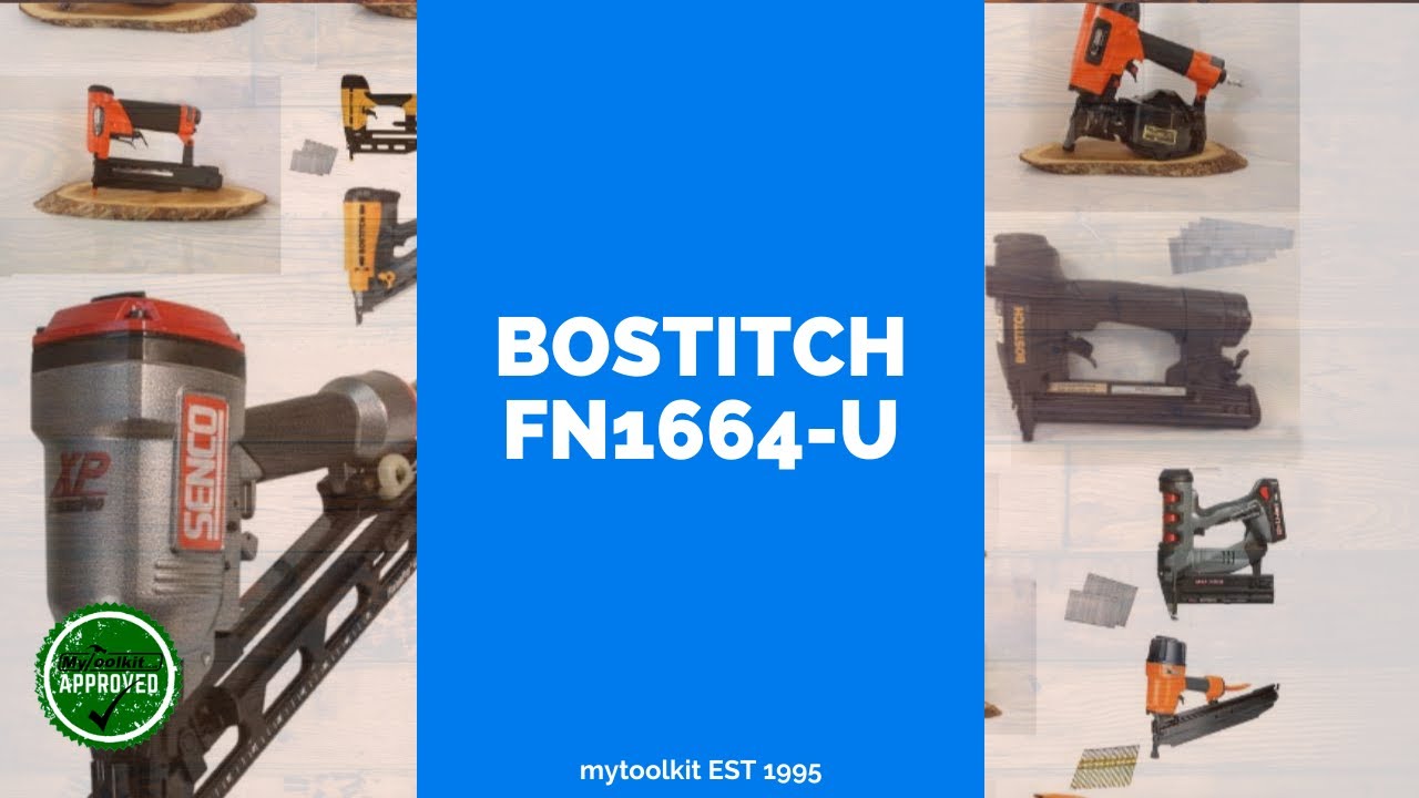 Bostitch 16 Gauge Brad Nailer FN1664U Review and Demonstration YouTube