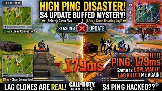 AFTER UPDATE (SEASON 4) HIGH PING DISASTER! 😮 | PLEASE Fix CODM