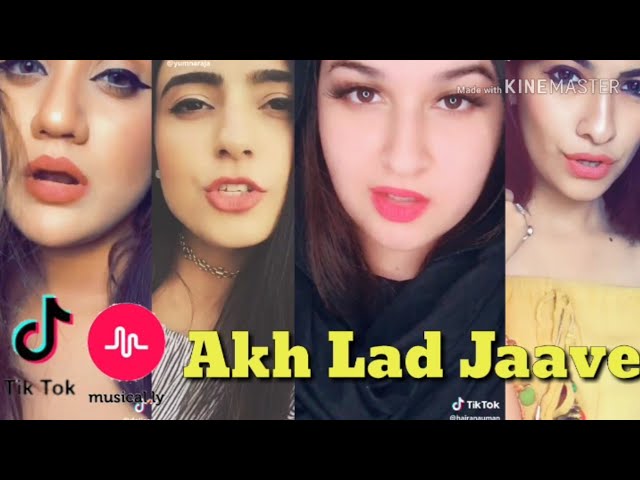 Akh Lar Jaave Tik Tok Videos || Musically Videos.