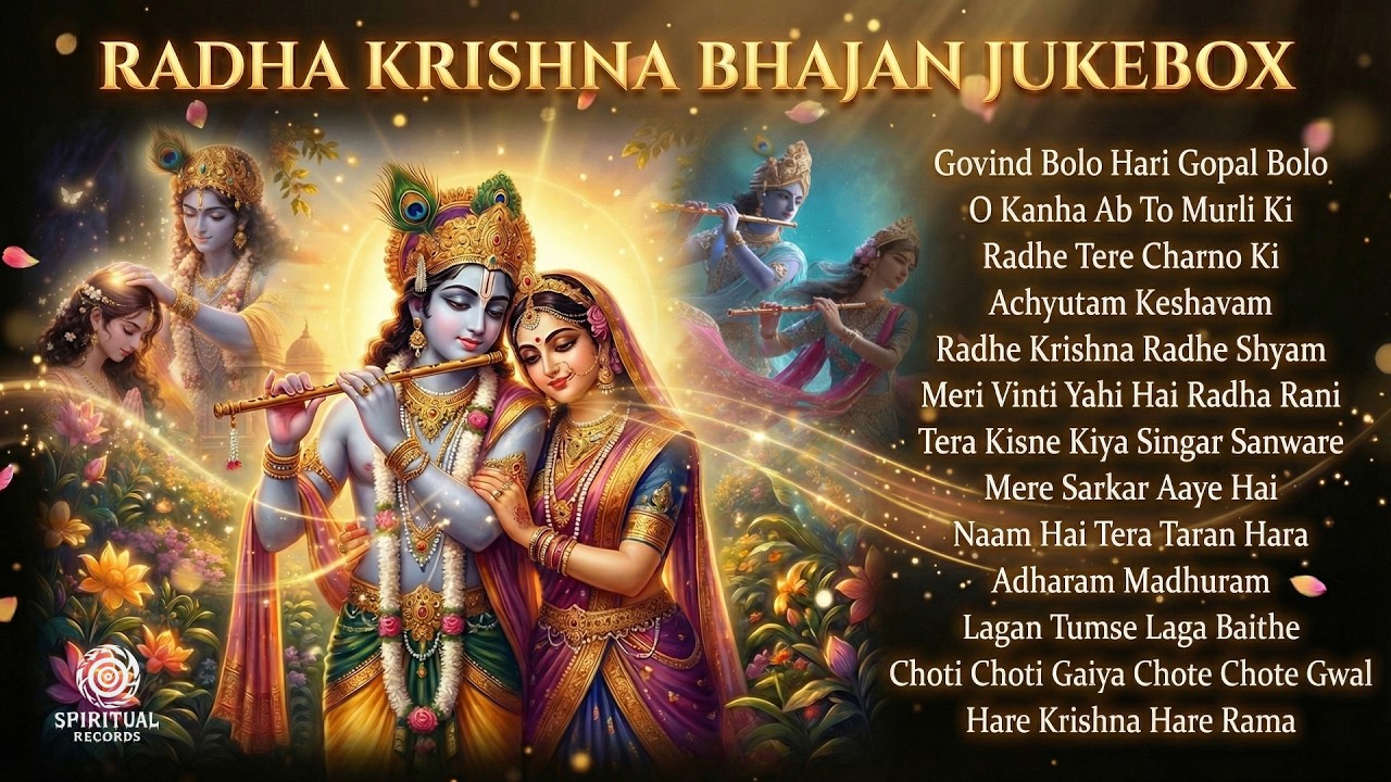 Radha Krishna Bhajan Jukebox 🌸 | 13 Superhit Krishna Bhajans | Nonstop Devotional Songs