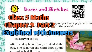 Boxes And Sketches Class 5 CBSE Maths  Chapter 9 Part 2 Explained with Answers  #maths #ncert #cbse