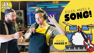 Kylee Makes a Song | Tour a Recording Studio, See Musical Instruments, & Learn Songwriting for Kids screenshot 3