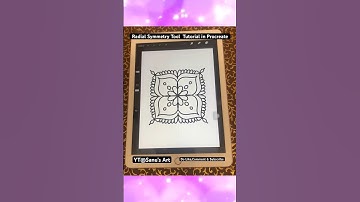 Radial Symmetry Tool Tutorial in Procreate #shorts