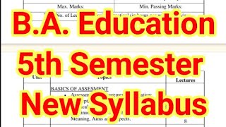 MGKVP BA Education 5th Semester Syllabus 2025 | Complete Exam Pattern &amp; Important Topics