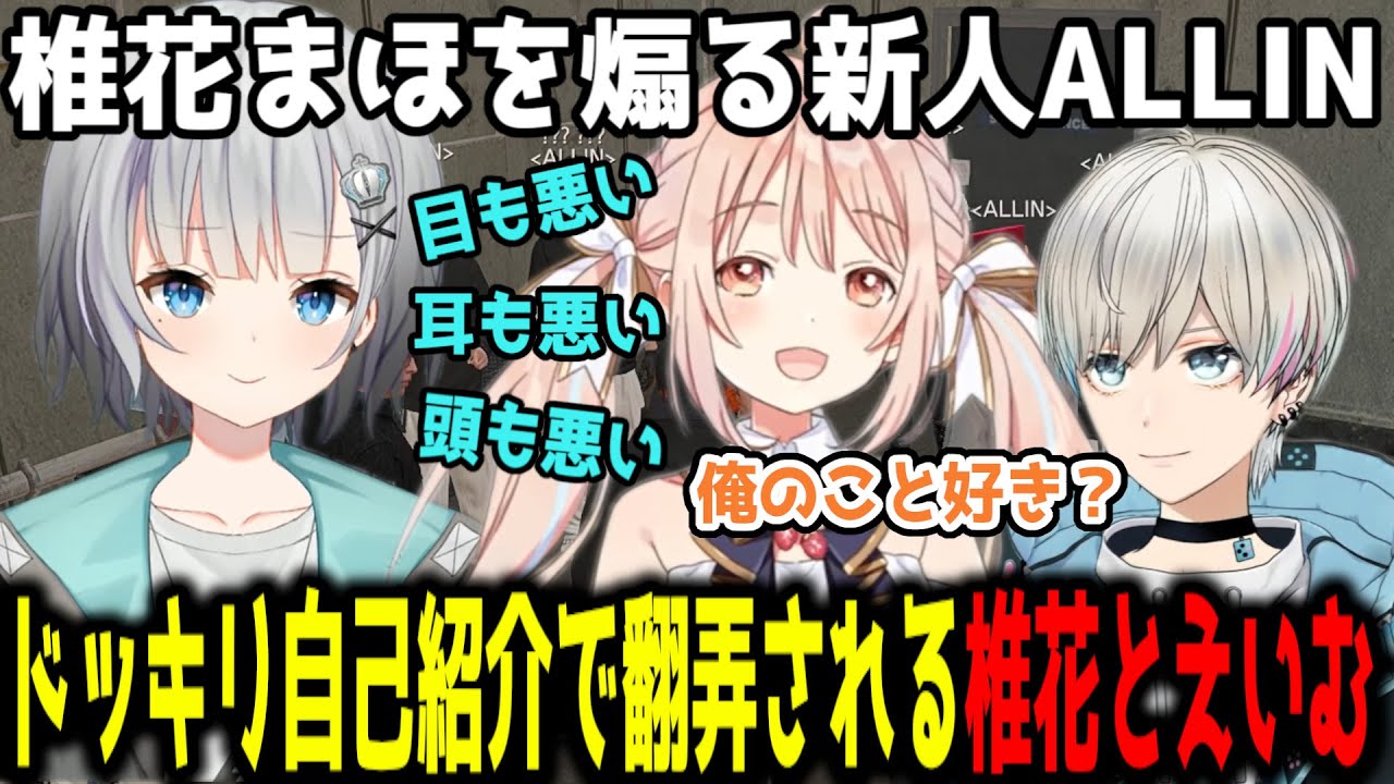 初対面の椎花まほ達にドッキリ自己紹介する新人ALLIN【ストグラ/ストグラ切り抜き/allin】