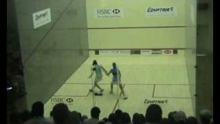 Nour el Sherbini best shots against Engy khairala in Atco Miro classic wispa final Resimi