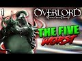 The five worst in overlord  nazaricks worst  most evil npcs  part 1  neuronist pk