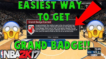 NBA 2K17 • HOW TO GET SLASHER GRAND BADGE FAST AND EASY!***MUST WATCH***