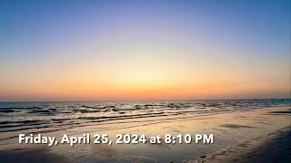 The Radiant Afterglow of Sunset at the Beach in North Naples, Florida | Thursday, April 25, 2024