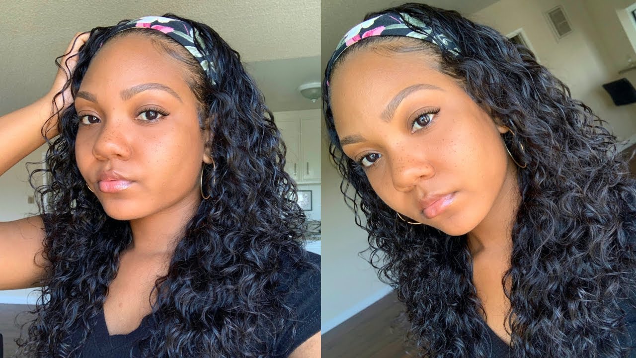 HEADBAND WIG? NO LACE FRONT NEEDED! LOOKS SO REAL Ft. Unice Hair