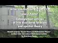 Leonid Pastur | Entanglement entropy of free disordered fermions and spectral theory (online talk)