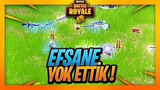 EN İYİ LOOT BÖYLE OLUR - EFSANE MAÇ FORTNITE BATTLE ROYALE - HEPSİİİ ÖLDÜÜÜÜ