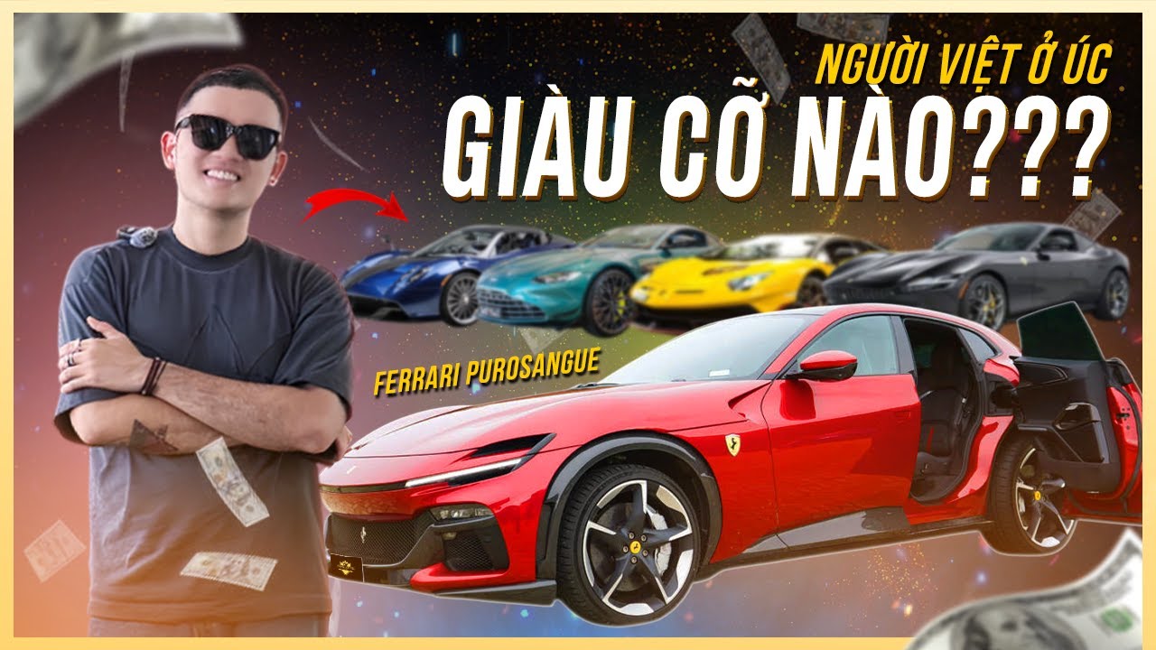 Vuong Khang ở Úc #2 | ĐI ĂN TRƯA BẰNG FERRARI PUROSANGUE TẠI KHU TRIỆU PHÚ ÚC