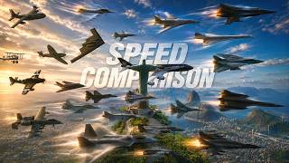 Aircraft Speed Comparison V.2 │ 3D Animation (With Sonic Booms) screenshot 4