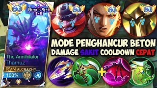 NYOBAIN THAMUZ SUSTAIN MODE PENGHANCUR BETON DI EXP LANE‼️GAMEPLAY TOP GLOBAL THAMUZ - MLBB