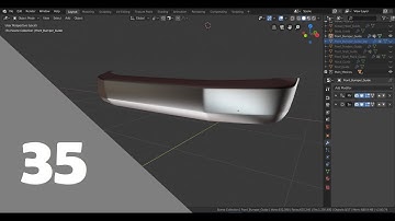 Blender 2.8 Car Modeling Tutorial - Part 35 (Front Bumper Guide)