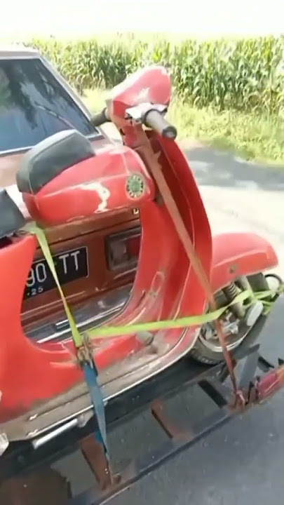 Good morning, I got a Vespa SS90 worth 1M from a thief #shorts #viral #vespa #fyp
